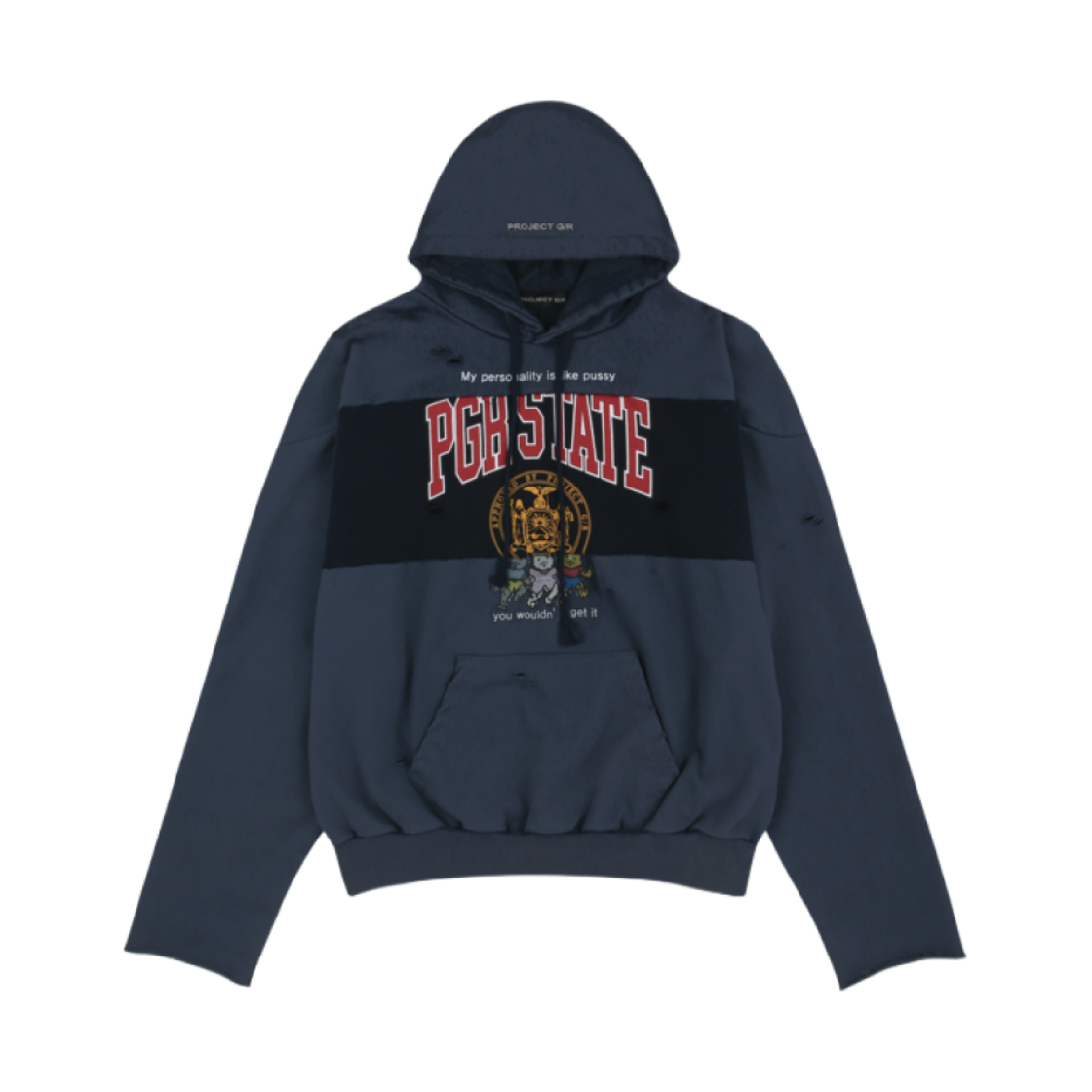 프로젝트 G/R 리워크 스포츠 후드 네이비(Project G/R Reworked Sport Hoodie Navy)