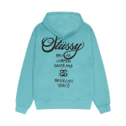 Stussy World Tour Hoodie Ocean 2024