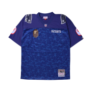 BAPE x Mitchell & Ness NFL New England Patriots Legacy Jersey Blue