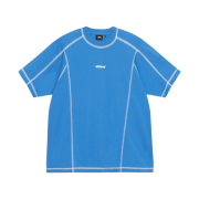 Stussy Wave Cotton Crew T-Shirt Blue