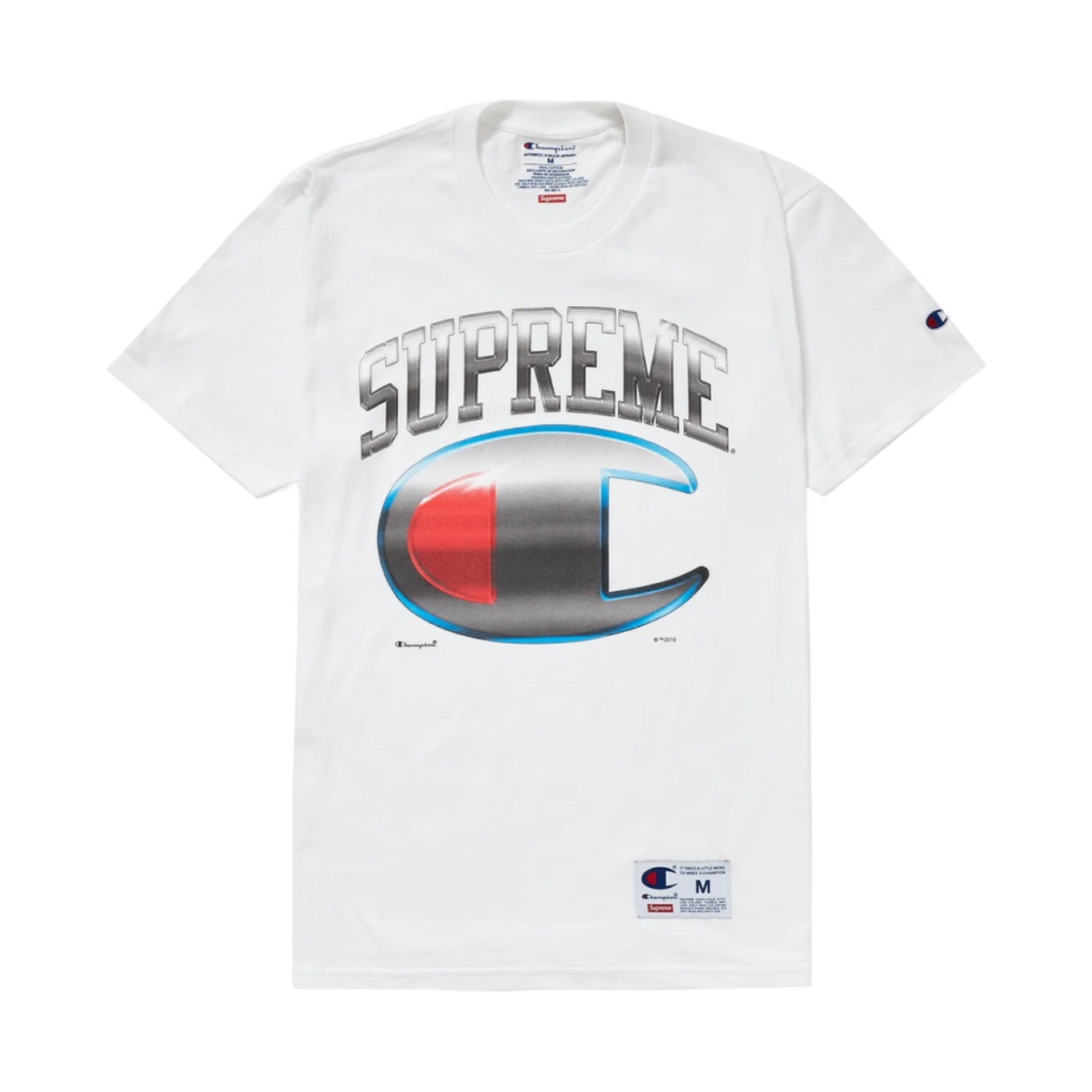 19ss Supreme Champion Chrome S/S Top GOLD ゴールド Tシャツ Mサイズ BOX LOGO チャンピオン week14 SUPREME 19ss Champion Chrome S⁄S Top 大名