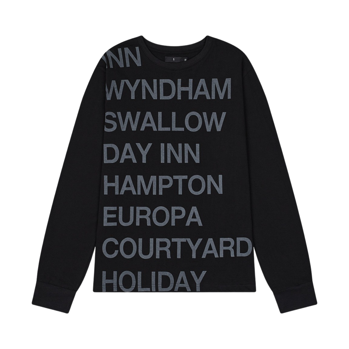 사파리스팟 하이웨이 인 롱슬리브 티셔츠 블랙 화이트