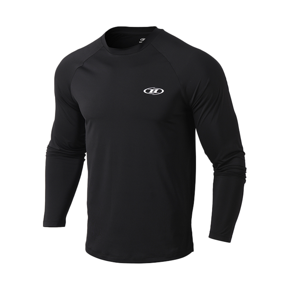 본투윈 BRN 스퀘어 퀵드라이 롱슬리브 블랙