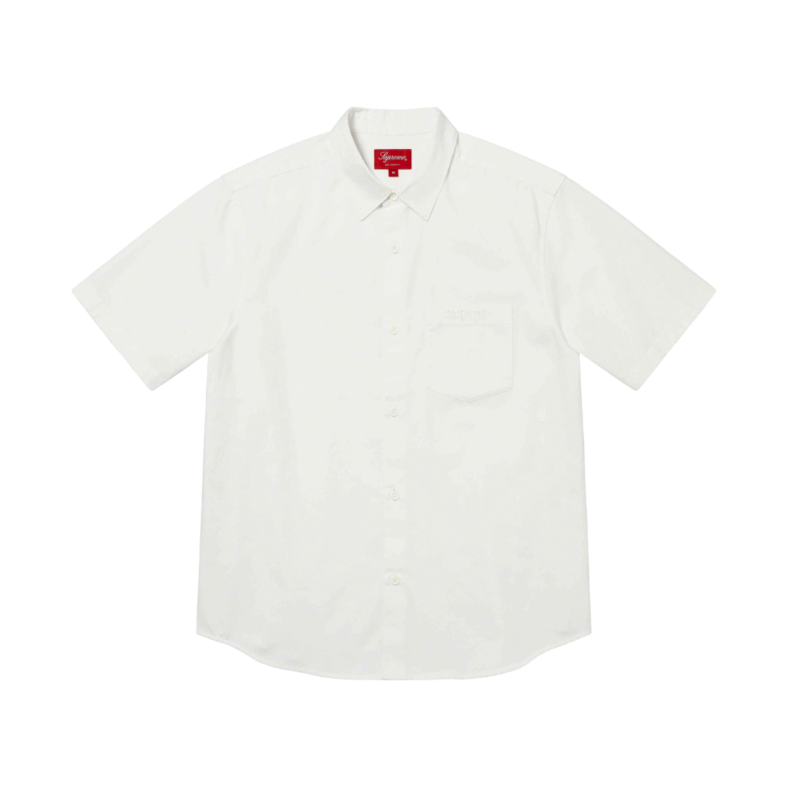 슈프림 크록 패치 숏슬리브 워크 셔츠 화이트 - 23SS(Supreme Croc Patch S/S Work Shirt White - 23SS) - 1
