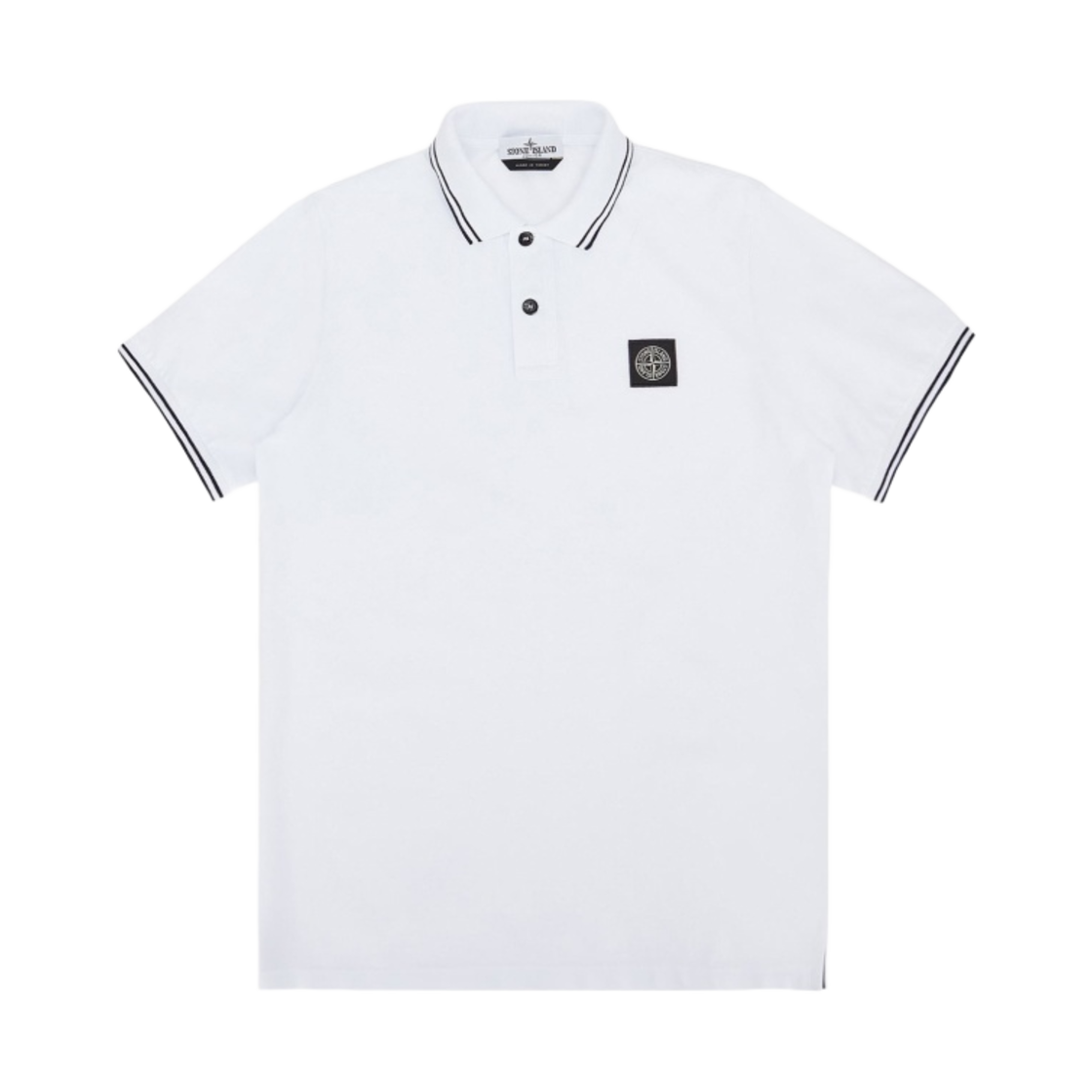 (키즈) 스톤 아일랜드 21348 폴로 셔츠 화이트 - 23SS((Kids) Stone Island 21348 Polo Shirt White - 23SS) - 1