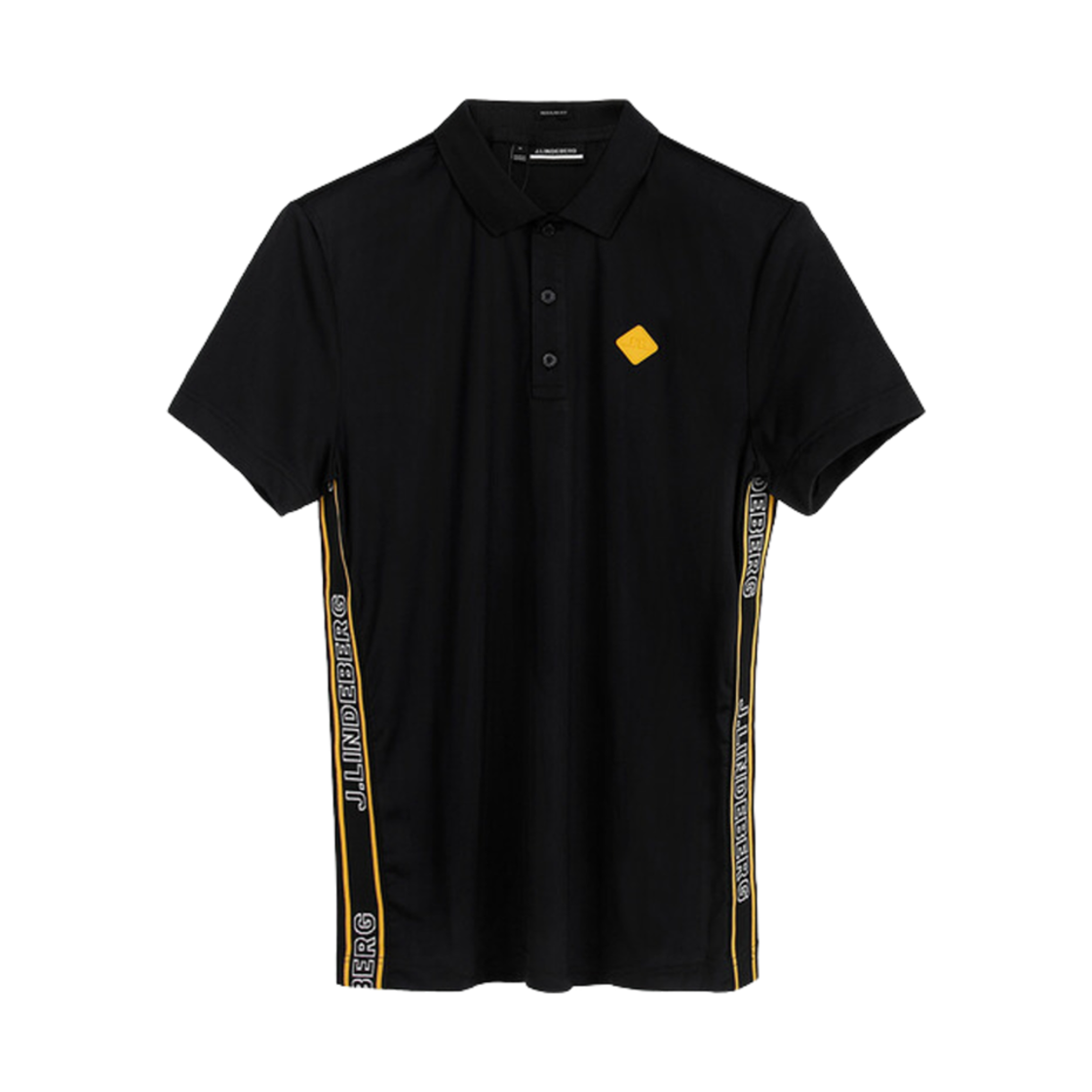 GMJT06475-9999 J.Lindeberg Diamond Polo Black