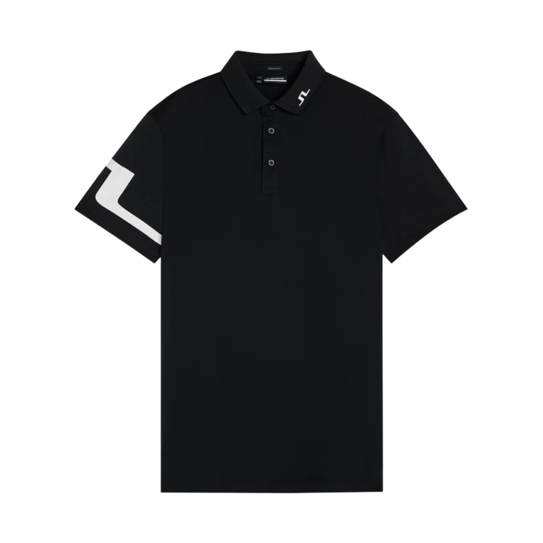 GMJT06335-9999 J.Lindeberg Heath Regular Fit Golf Polo Black - 대표 이미지 #1