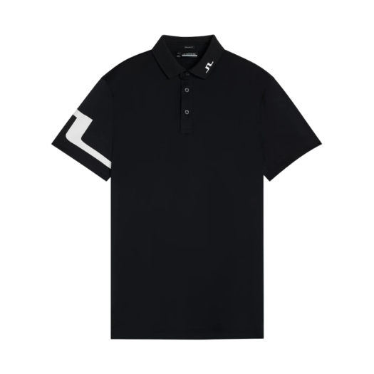 J.Lindeberg Heath Regular Fit Golf Polo Black