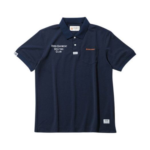 Horn Garment Gary Polo T-Shirt Navy