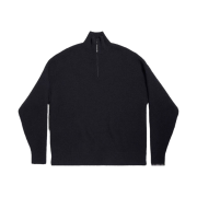 Balenciaga Skiwear Half Zip High Neck Sweater Black