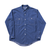 Kaptain Sunshine Work Shirt Indigo Blue