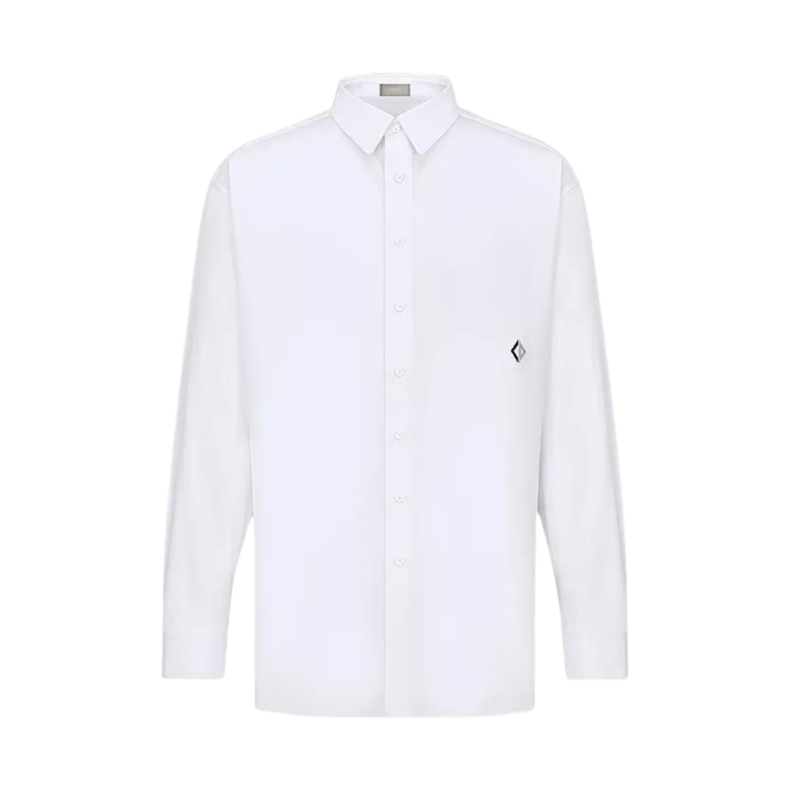 243C551C1581-088 Dior Logo Embroidered Shirt White