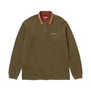 Supreme Thermal L/S Polo Olive - 23FW