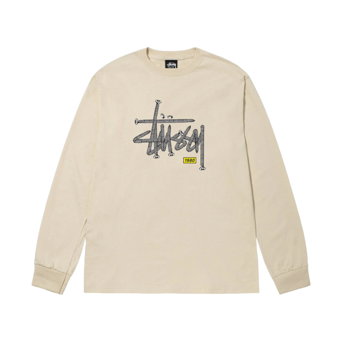 스투시 하드웨어 롱슬리브 티셔츠 퍼티(Stussy Hardware LS T-Shirt Putty) - 1