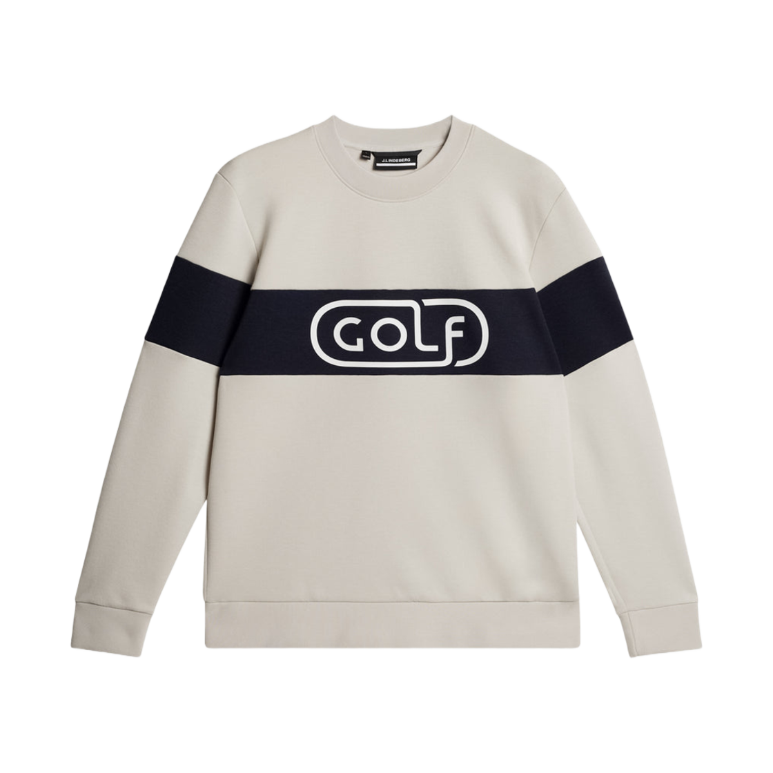 GMJS11173-U029 J.Lindeberg Kameron Crew Neck Moonbeam