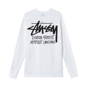 Stussy Stock DSM London LS T-Shirt White