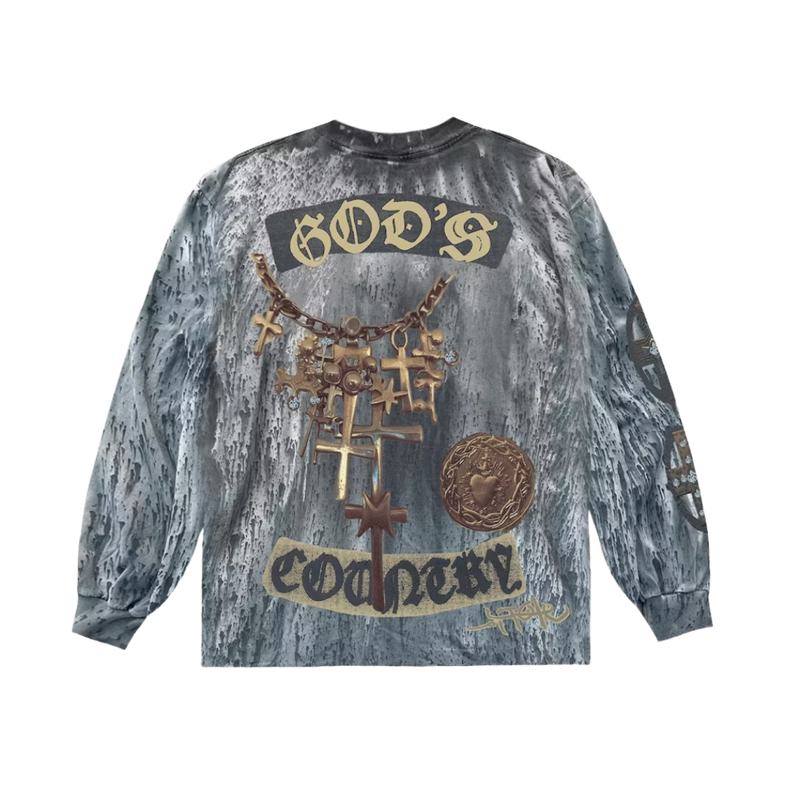 트래비스 스캇 유토피아 갓 컨트리 롱 슬리브 멀티컬러(Travis Scott Utopia God'S Country Long Sleeve Multicolor) - 2