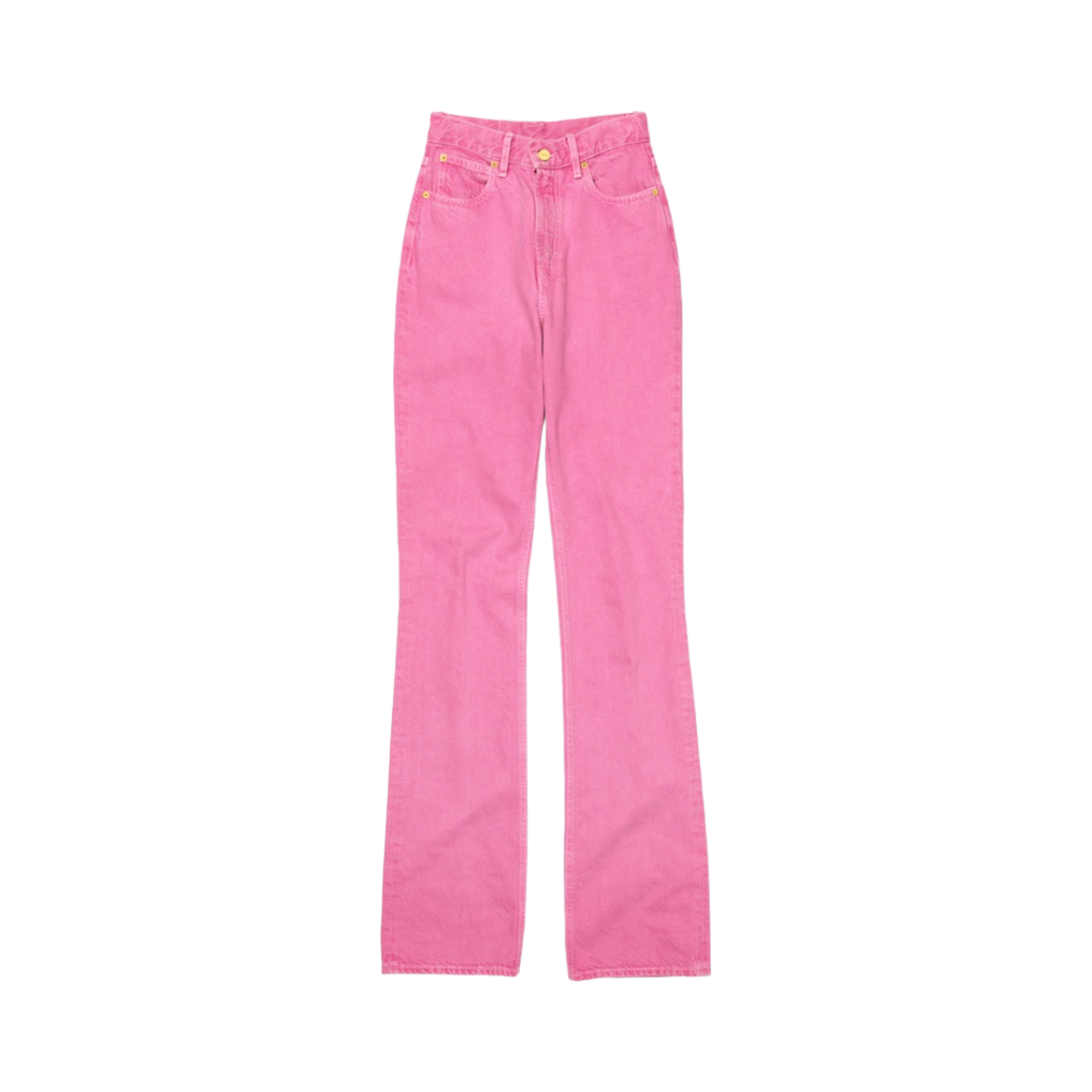 (W) 자크뮈스 르 드 니메스 플레어드 진 핑크 화이트((W) Jacquemus Le de Nimes Flared Jeans Pink White) - 1
