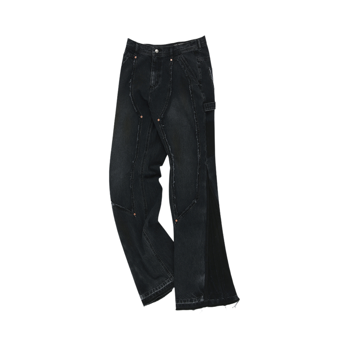 apa792m(BLACK) ADSB Andersson Bell Rodeo Carpenter Wide Jeans Black