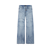 Balenciaga Fitted Low Waist Pants Light Blue