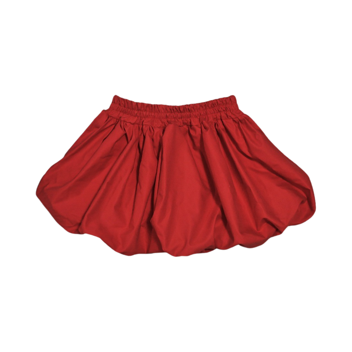 6116909 SIO Peach Skin Balloon Skirt Red