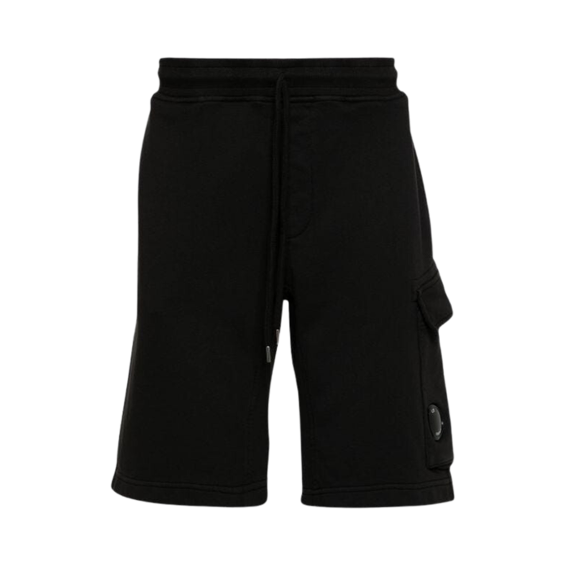 C.P. 컴퍼니 코튼 다이애그널 플리스 카고 쇼츠 블랙 - 24SS(C.P. Company Cotton Diagonal Fleece Cargo Shorts Black - 24SS) - 1