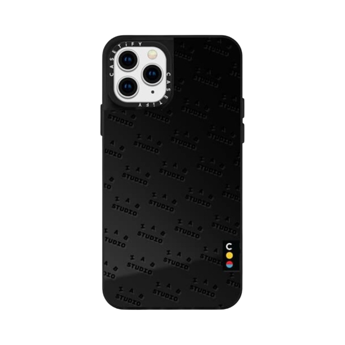 케이스티파이 x 아이앱 스튜디오 아이폰 블랙 모노그램 로고 미러 케이스 블랙(Casetify x IAB Studio iPhone Black Monogram Logo Mirror Case Black) - 2
