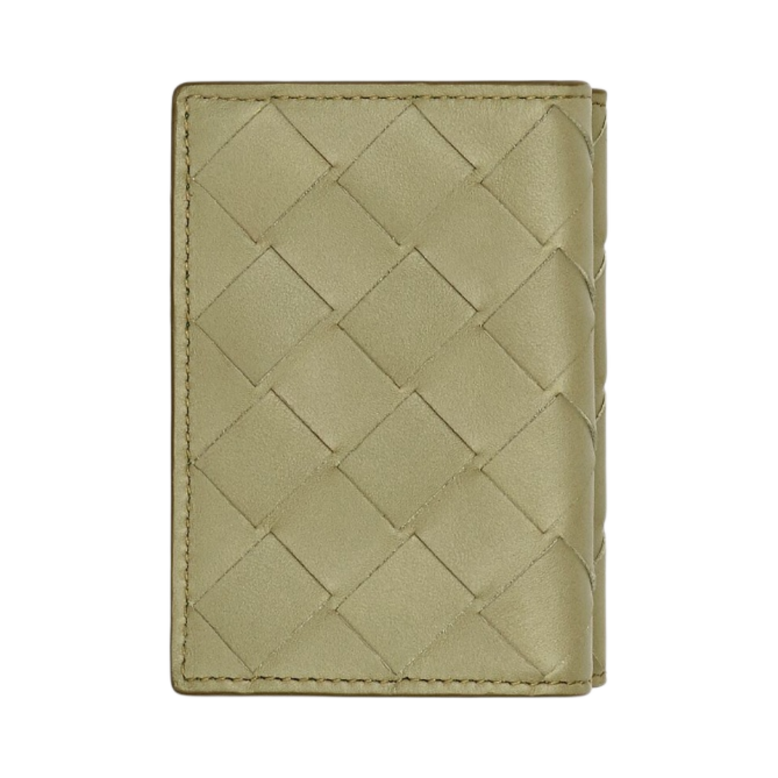 보테가 베네타 타이니 트라이폴드 지갑 트래버틴 패러킷(Bottega Veneta Tiny Tri-Fold Wallet Travertine Parakeet) - 1