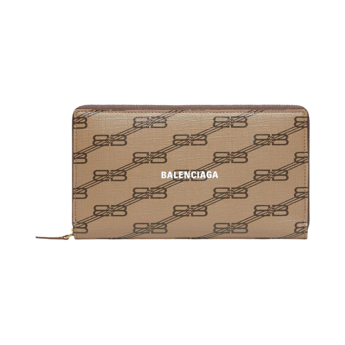 발렌시아가 시그니쳐 콘티넨탈 지갑 BB 모노그램 코티드 캔버스 베이지(Balenciaga Signature Continental Wallet BB Monogram Coated Canvas Beige) - 1