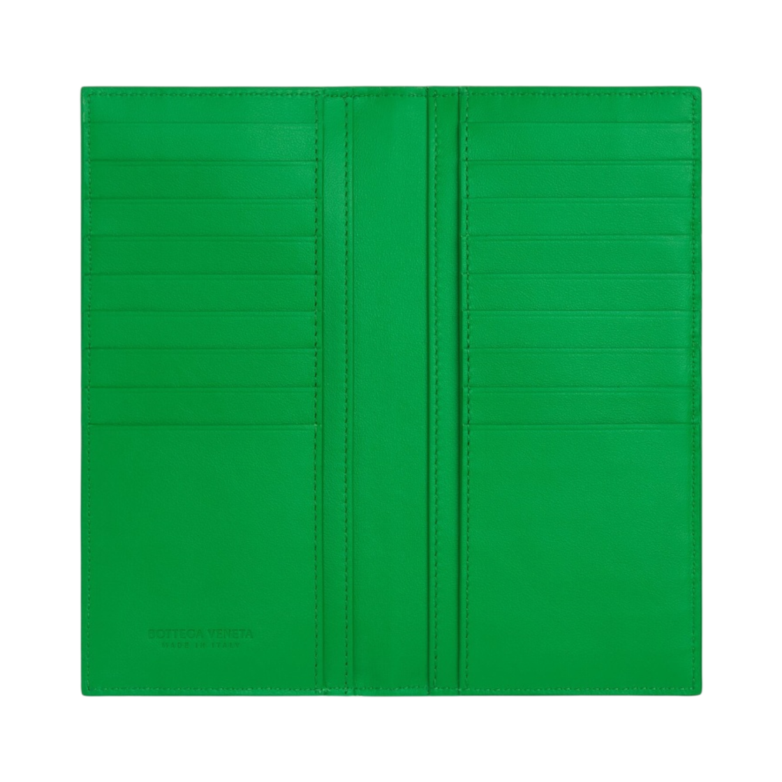 보테가 베네타 인트레치아토 레더 슬림 장지갑 패러킷(Bottega Veneta Intreccio Leather Slim Long Wallet Parakeet) - 2
