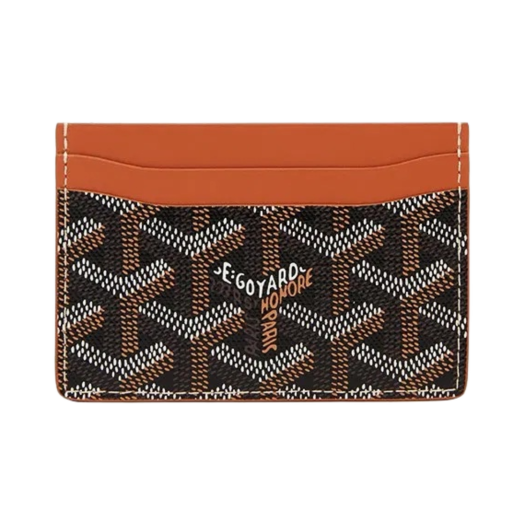 APM107-03 Goyard Saint Sulpice Card Holder Noir Tan