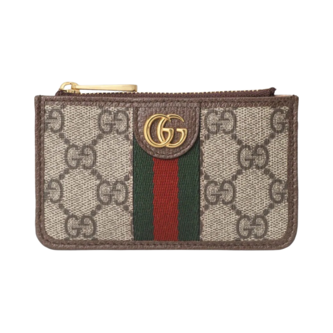 671723-96IWG-8745 Gucci Ophidia Card Case Beige Ebony