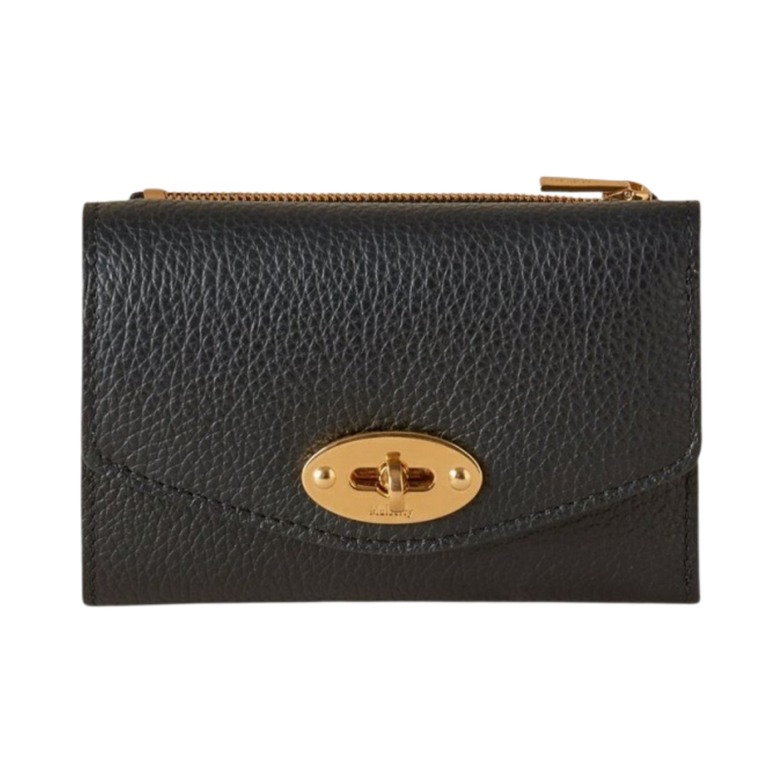 멀버리 스몰 클래식 그레인 달리 폴디드 멀티 카드 지갑 블랙(Mulberry Small Classic Grain Darley Folded Multi Card Wallet Black)