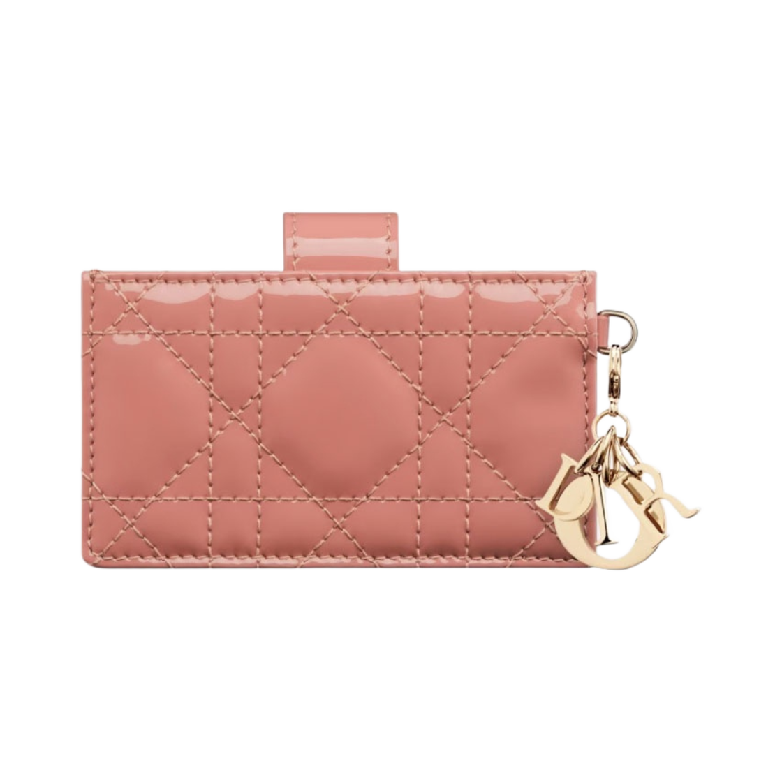 디올 레이디 5-포켓 카드 홀더 페이턴트 까나쥬 카프스킨 이터리얼 핑크(Dior Lady 5-Gusset Card Holder Patent Cannage Calfskin Ethereal Pink) - 3