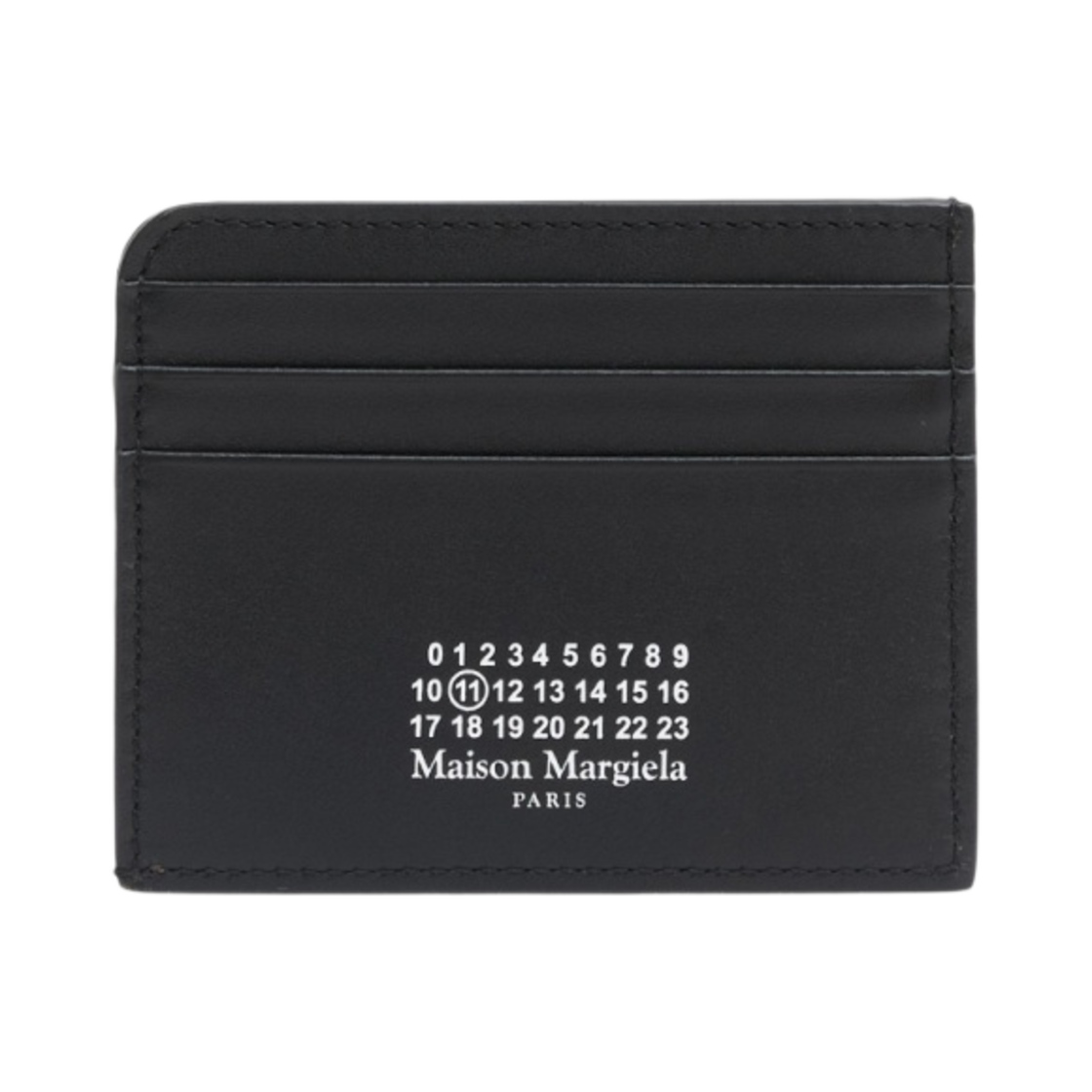 ★送料・関税込★ Maison Margiela Bovine Leather Card Holder 메종 마르지엘라 넘버 로고 보빈 레더 카드 홀더 아이보리