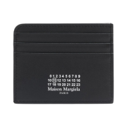 Maison Margiela Numbers Logo Leather Card Holder Black