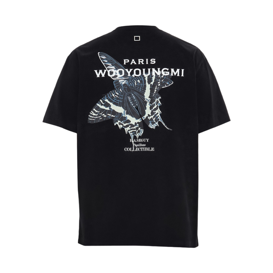 W231TS06708B Wooyoungmi Butterfly Back Logo T-shirt Black - 23SS - 대표 이미지 #1
