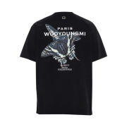 Wooyoungmi Butterfly Back Logo T-shirt Black - 23SS