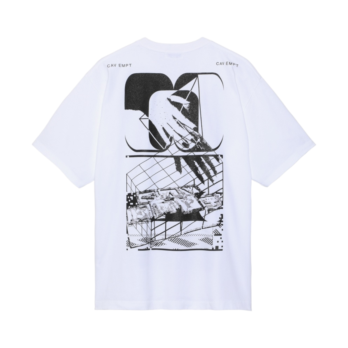 카브엠트 MD 블락 티셔츠 화이트 - 23SS(Cav Empt Md Blocked T-Shirt White - 23SS) - 2