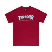 Thrasher Outlined T-Shirts Cardinal