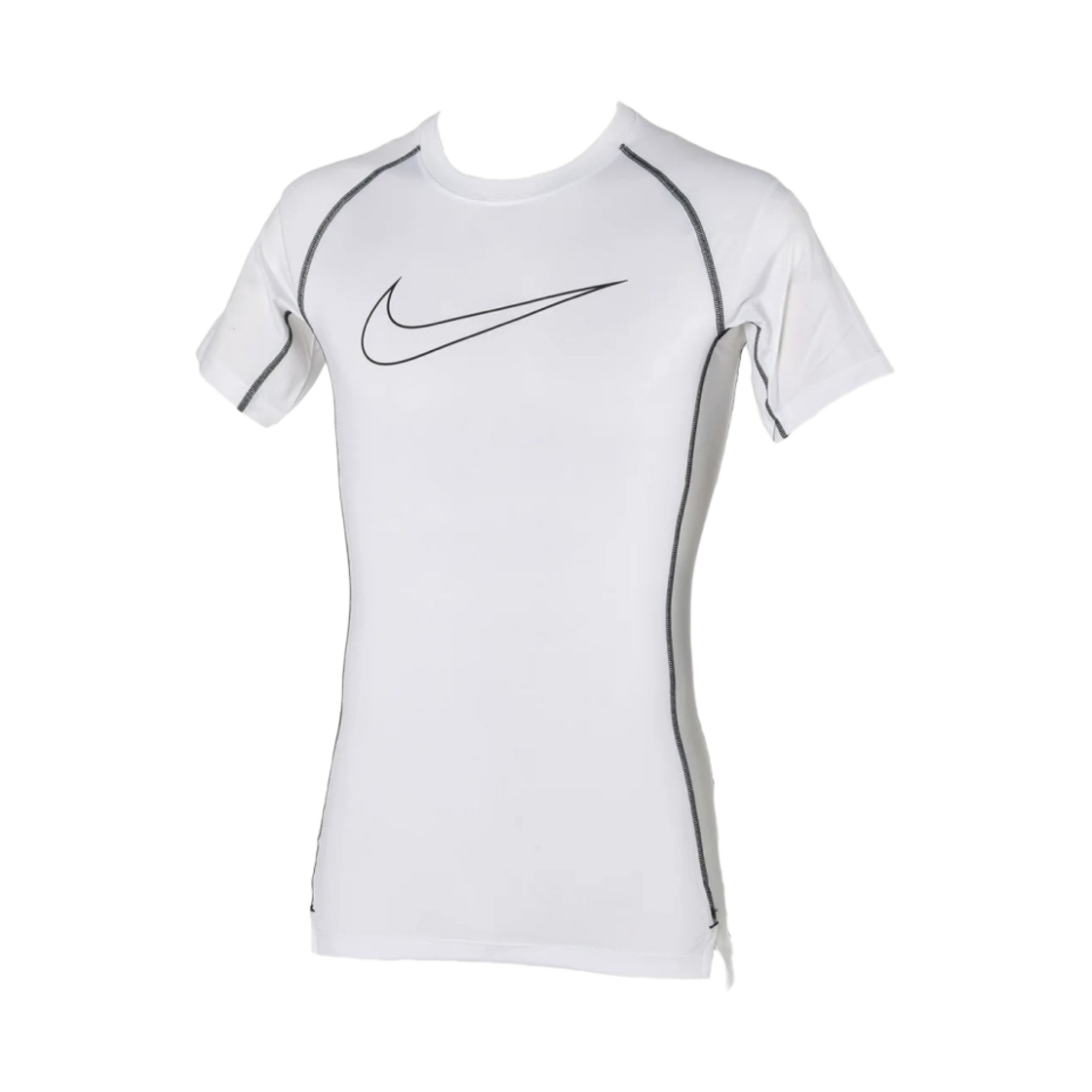 나이키 프로 드라이핏 타이트 핏 숏슬리브 탑 화이트 - 아시아(Nike Pro Dri-Fit Tight Fit Short Sleeve Top White - Asia)