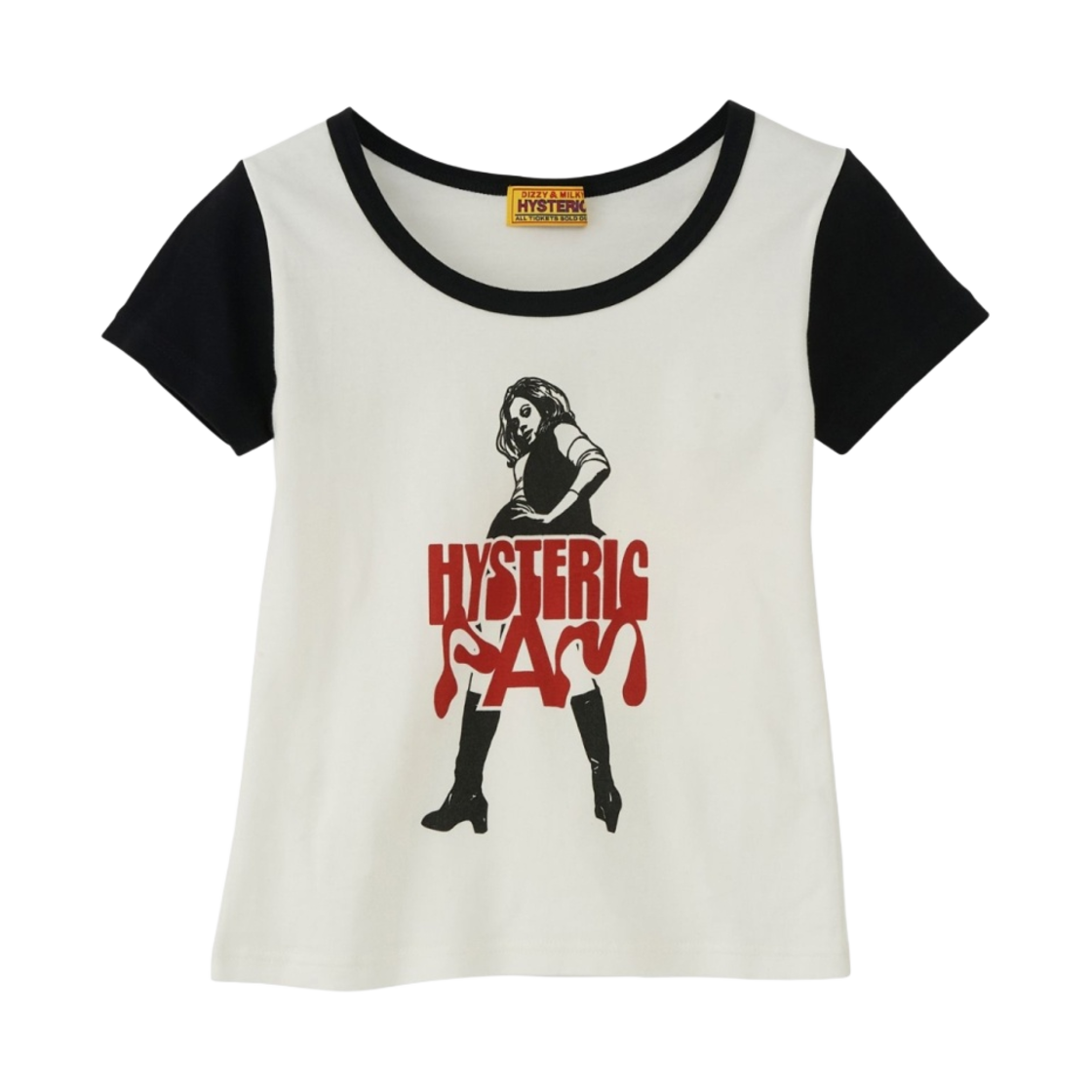 (W) 히스테릭 글래머 x P.A.M 빅슨 걸 츠비 티셔츠 블랙((W) Hysteric Glamour x P.A.M Vixen Girl Chibi T-Shirt Black) - 1