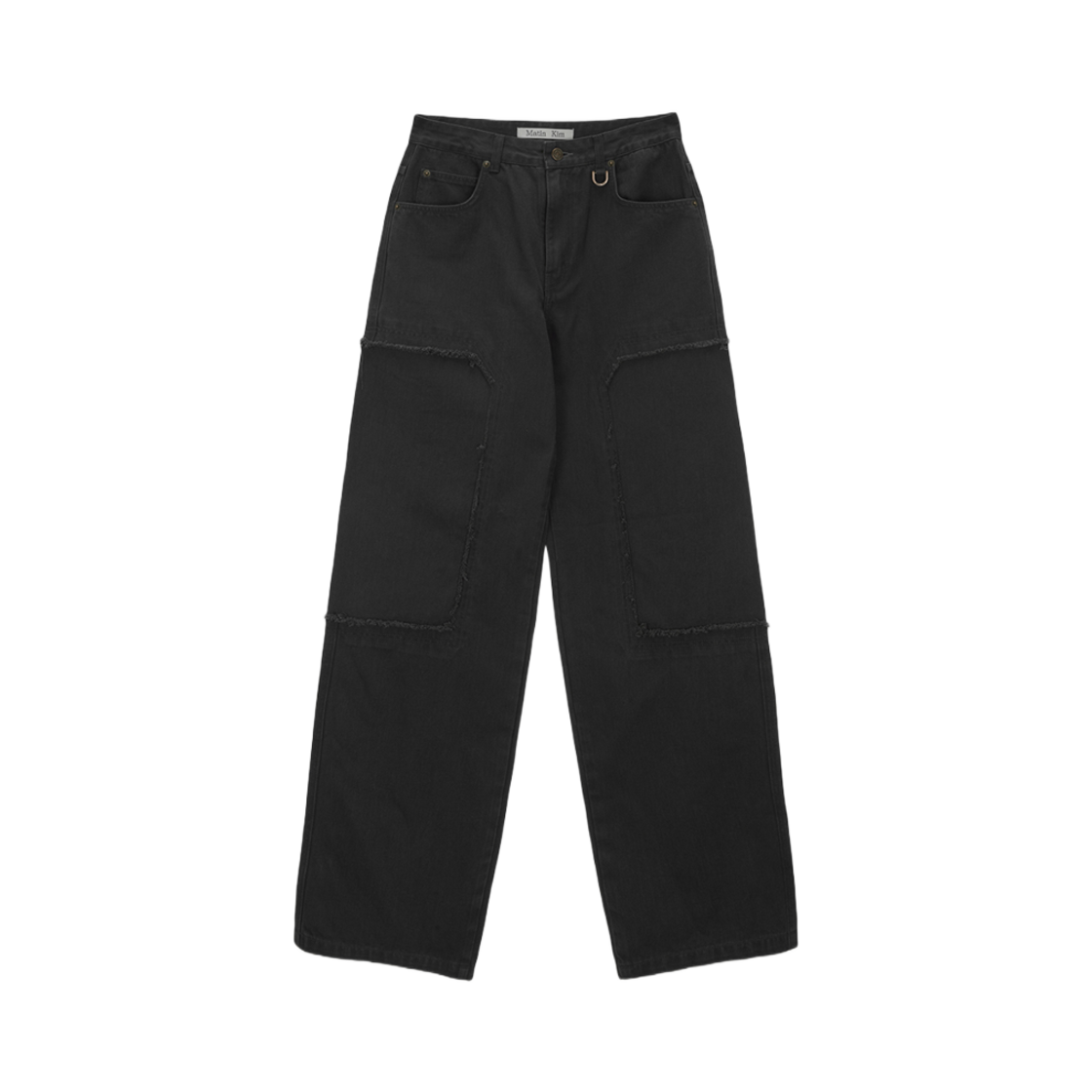 MK2434DN522H Matin Kim Double Knee Cotton Denim Pants Charcoal