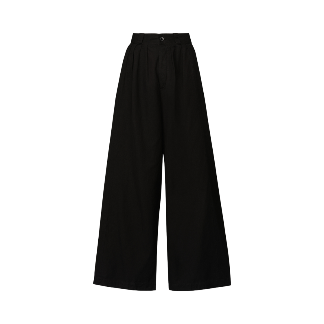메종 마르지엘라 코튼 리넨 캔버스 트라우저 블랙(Maison Margiela Cotton Linen Canvas Trousers Black) - 1