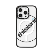 Casetify x Thisisneverthat iPhone Black C-Logo MagSafe Case Clear Black