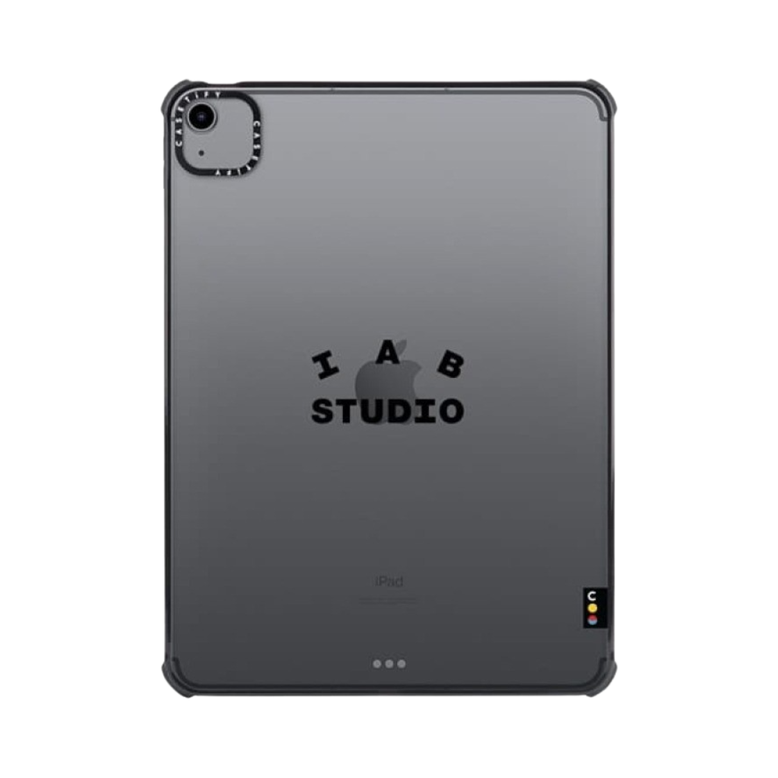케이스티파이 x 아이앱 스튜디오 아이패드 싱글 블랙 로고 케이스 클리어(Casetify x IAB Studio iPad Single Black Logo Case Clear) - 3