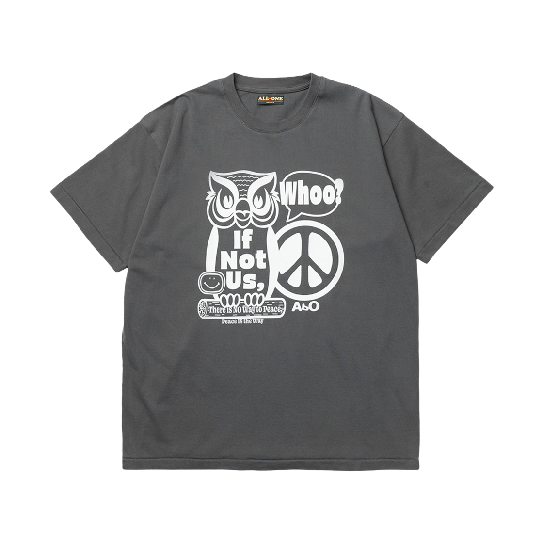 에이비오 피스 티셔츠 더스트 블랙(ABO Peace T-Shirt Dust Black)