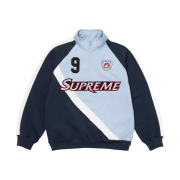 Supreme Equipe Half Zip Sweatshirt Light Blue - 24SS