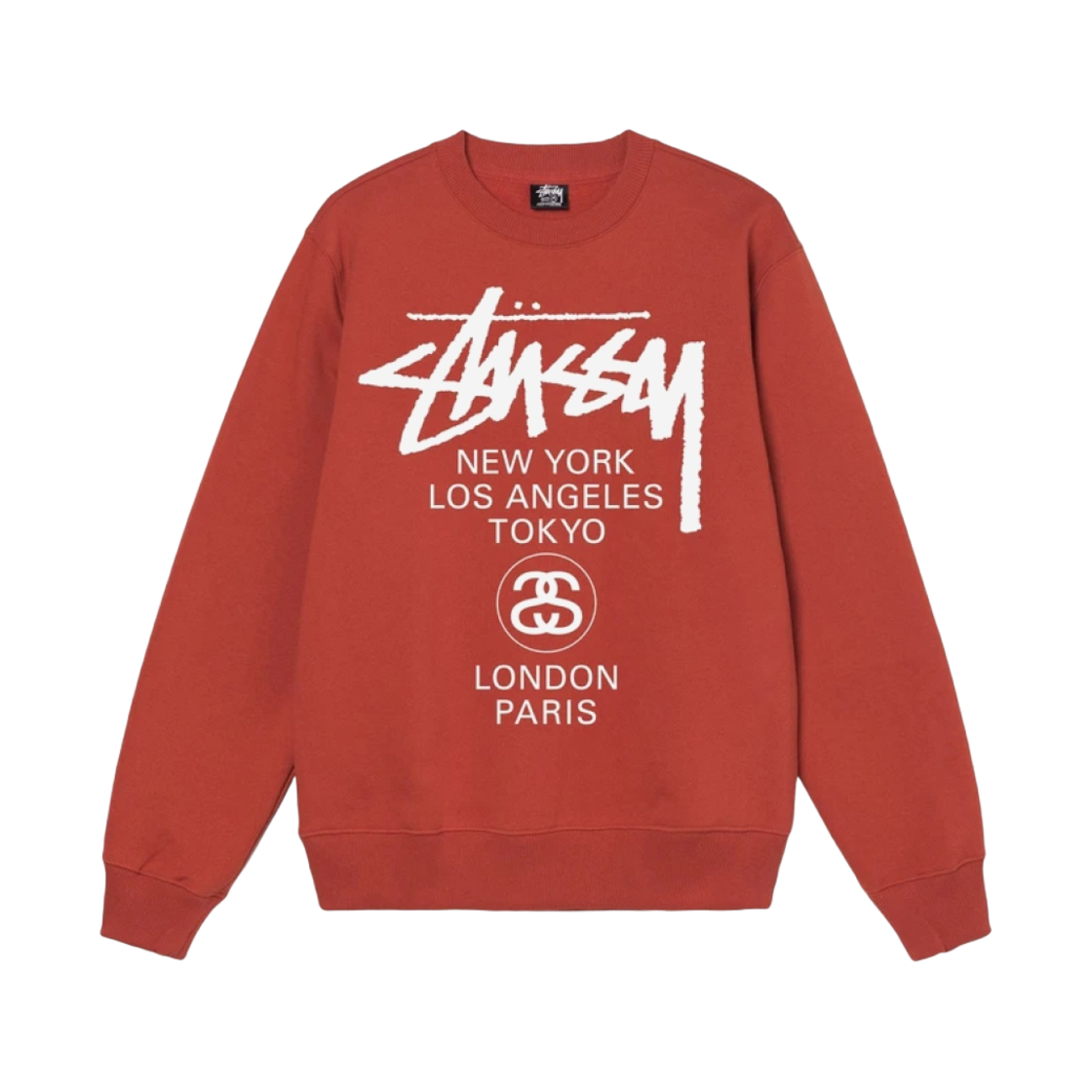스투시 월드투어 크루넥 커피 2022 | Stussy | KREAM