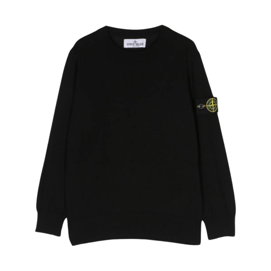 (키즈) 스톤 아일랜드 509C4 스웨터 블랙 - 23FW((Kids) Stone Island 509C4 Sweater Black - 23FW)
